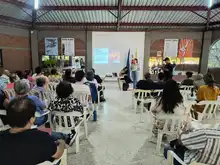 Socialización Polideportivo Vipasa, comuna 2.