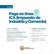 Paso a paso para el pago del ICA a través de la página web