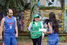 Alcaldía de Cali lideró jornada de embellecimiento y acción ambiental en el barrio Santa Anita