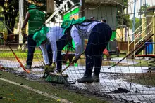 Alcaldía de Cali continúa recuperando escenarios deportivos para la comunidad: polideportivo de Ciudad 2000 luce una renovada imagen