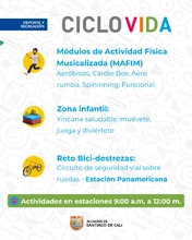 Con bici-paseo, la Ciclovida de Cali celebra el ‘Día Mundial de la Actividad Física’