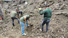 Dagma atiende emergencia en el cauce seco de la quebrada del barrio  La Campiña