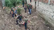 Dagma atiende emergencia en el cauce seco de la quebrada del barrio  La Campiña