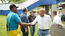 Alcaldía visitó la Unidad Deportiva Alberto Galindo para encontrar soluciones a problemática de inundaciones en el Coliseo El Pueblo