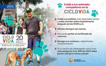 La Ciclovida de Cali se moviliza por el bienestar animal
