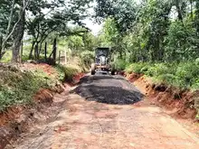 A buen ritmo avanza el mejoramiento de vías rurales en el corregimiento La Buitrera de Cali