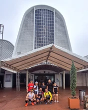 Deportistas entrenan en joyas turísticas de Cali, como preparativo a la maratón