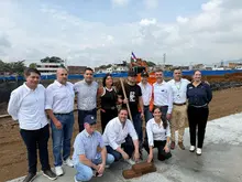 Primera piedra del proyecto de vivienda de renovación urbana ‘Ágora’, un  hito que destaca la recuperación del centro de Cali