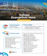 El Coliseo Evangelista Mora: un espacio para todos, con reglas para su cuidado