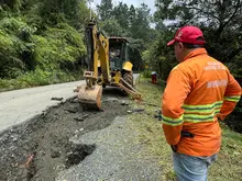 Secretaría de Infraestructura inicia la recuperación de daño ocasionado por falla geológica en la vía a Pichindé 