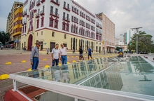 Recuperada la exhibición de los vestigios del Puente Ortiz tras actos vandálicos
