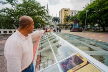 Recuperada la exhibición de los vestigios del Puente Ortiz tras actos vandálicos
