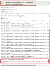 Figura 10. Transformación o conversión finalizada