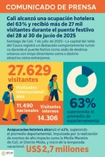 Cali registró un buen comportamiento turístico durante el puente festivo