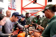 Grupos de emergencia se preparan para atender emergencias ambientales que involucren el arbolado urbano