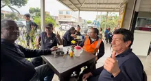 Vecinos de Mariano Ramos se unieron con comilona para agradecer trabajo ealizado en su sector 