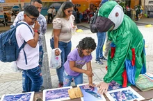 La ‘Mochila Forestal’ llegó al Bulevar del Río para hacer pedagogía  sobre la fauna urbana de Cali