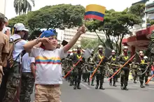Cali vivió con orgullo el desfile militar y policial del 20 de julio