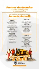 Este lunes 21 de julio, 12 frentes de trabajo llegarán a 8 comunas de la ciudad