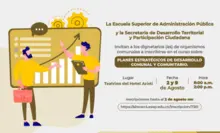Planes estratégicos de desarrollo comunal y comunitario. 
