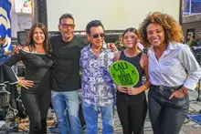 Función de La salsa vive, del caleño Juan Carvajal, en la Plaza de Cayzedo 