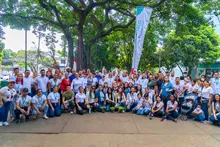 300 plantas que embellecen un parque en San Fernando: el regalo de la Clínica Imbanaco para Cali en su cumpleaños