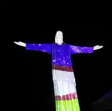 Así fue el ascenso para que caleños se gozaran el mapping en el monumento de Cristo Rey