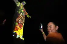 Así fue el ascenso para que caleños se gozaran el mapping en el monumento de Cristo Rey