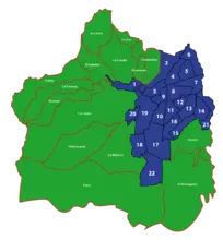 MAPA DE CALI SECTORIZADO URBANO-RURAL-COMUNAS