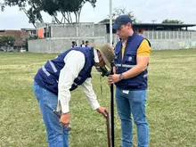 Secretaría de Vivienda transformará una cancha en el barrio Los Lagos