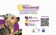 Encuentro Nacional de Formación en Protección Animal: estrategias jurídicas y experiencias en territorio, que se llevará a cabo el próximo 22 de agosto de 2025.