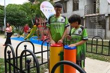 De espacio abandonado a lugar de encuentro y disfrute: comunidad de Calipso celebra entrega de dos parques renovados