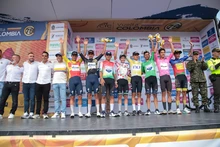 Yonathan Eugenio, mejor extranjero de la etapa 7 de la Vuelta a Colombia, se llevó la camiseta de la Alcaldía de Cali