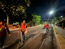 Secretaría de Infraestructura recupera vías, bordillos y andenes aledaños a la Ciudadela Petronio Álvarez