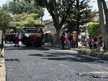 Alcaldía Eder pavimentó ocho cuadras frente al hospital Carlos Holmes Trujillo en menos de una semana