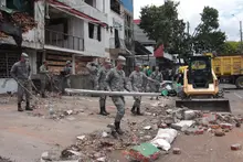 Cali avanza en la recuperación de la zona afectada por el atentado terrorista del 21 de agosto