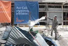 Cali avanza en la recuperación de la zona afectada por el atentado terrorista del 21 de agosto