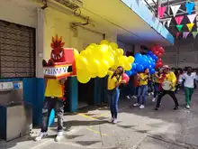 La Institución Educativa Santa Rosa dio inicio a sus Olimpiadas con una gran caminata de integración