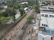 El miedo no nos detiene: Secretaría de Infraestructura recupera vías y andenes sobre la carrera 8, frente a la Base Aérea 