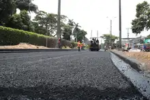 Avanzan obras de la Secretaría de Infraestructura en la  zona  afectada por el atentado del pasado jueves 21 de agosto. 