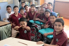 90 kits escolares fueron entregados a estudiantes de primaria del corregimiento de Villacarmelo 