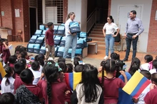 90 kits escolares fueron entregados a estudiantes de primaria del corregimiento de Villacarmelo 