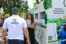 Alcaldía de Cali y Swisscontact instalan los primeros eco-puntos públicos en el Bulevar del Río