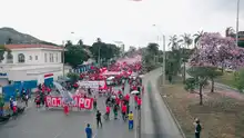 Marcha de hinchas del América sobre la calle 5 transcurrió en completa calma 