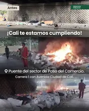 Comunidad en el Paso del Comercio se unió para limpiar un área convertida en botadero de residuos 