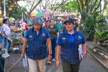 Comerciantes informales del Parque El Ingenio fueron notificados sobre uso del espacio público
