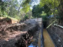 Obras de mitigación del riesgo en la PTAR de La Buitrera