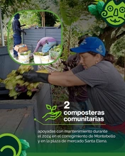 2 composteras comunitarias