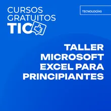 Portada Taller Microsoft Excel para principiantes