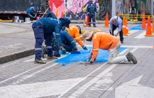 Avanza la implementación de 1,2 kilómetros de nueva ciclo-banda en la  calle octava
